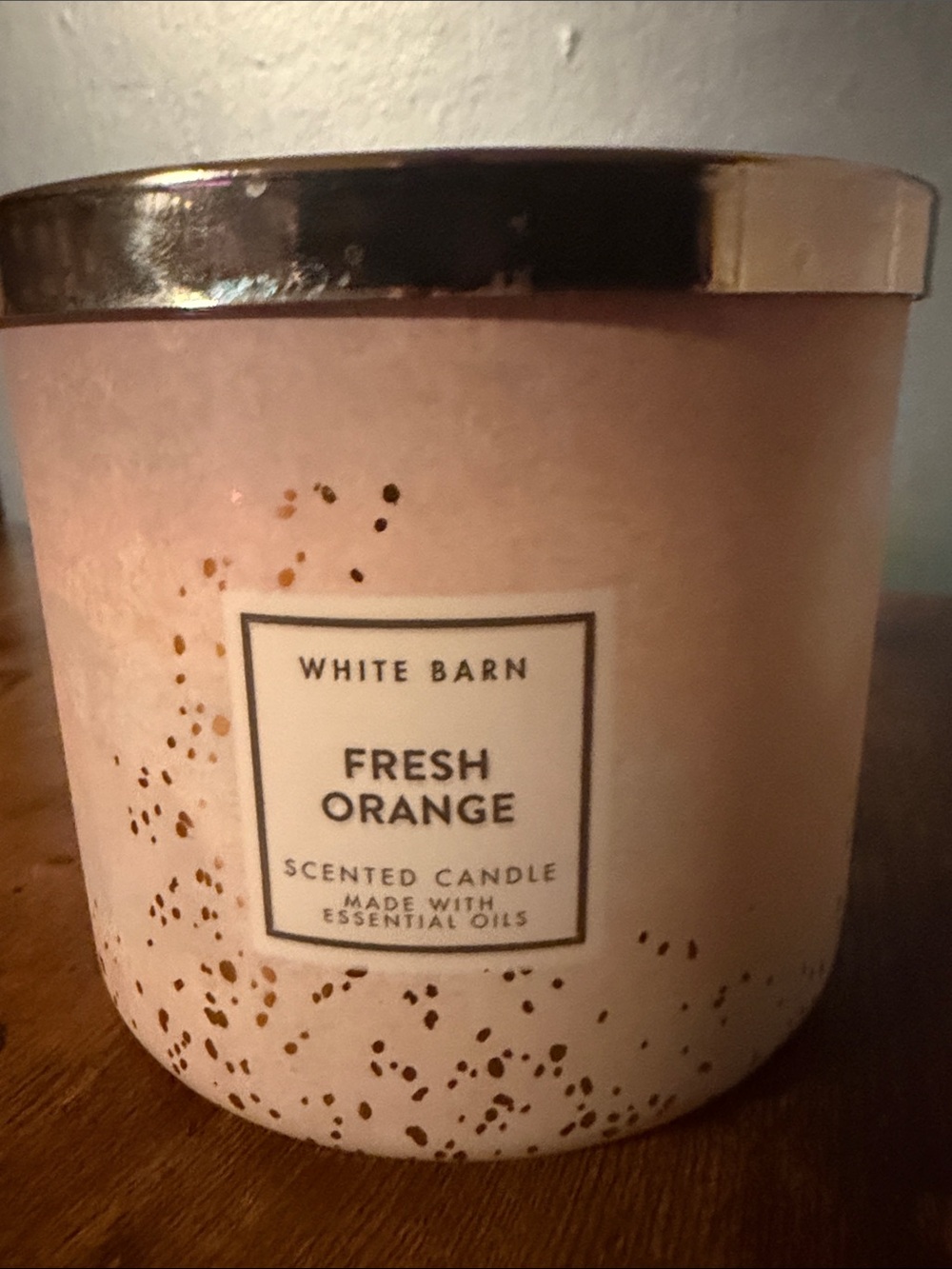 Bath & Body Works White Barn Fresh Orange 3 Wick Candle - 14.5 oz